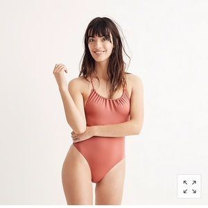 J Crew Playa Rockaway Ruched one piece swimsuit